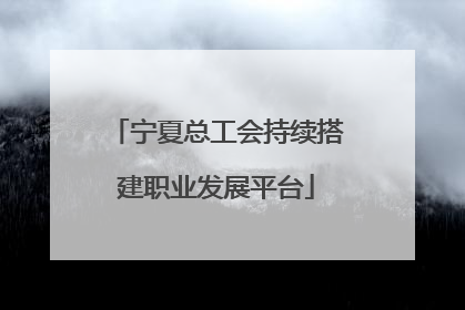 宁夏总工会持续搭建职业发展平台