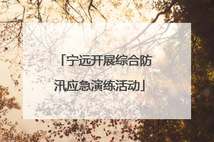 宁远开展综合防汛应急演练活动