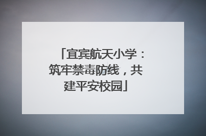宜宾航天小学：筑牢禁毒防线，共建平安校园