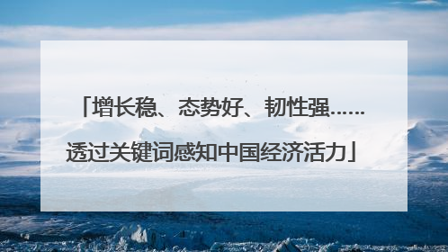 增长稳、态势好、韧性强……透过关键词感知中国经济活力