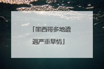 墨西哥多地遭遇严重旱情