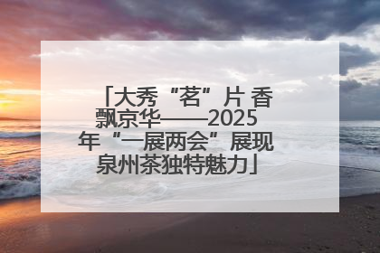 大秀“茗”片 香飘京华——2025年“一展两会”展现泉州茶独特魅力