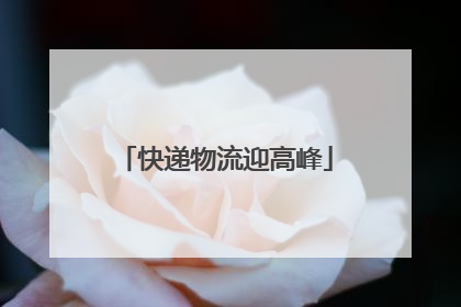 快递物流迎高峰