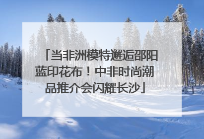 当非洲模特邂逅邵阳蓝印花布！中非时尚潮品推介会闪耀长沙