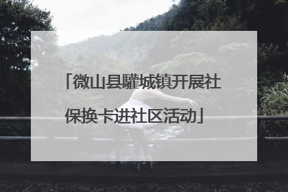 微山县驩城镇开展社保换卡进社区活动