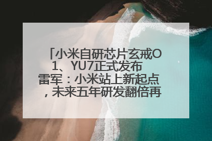 小米自研芯片玄戒O1、YU7正式发布 雷军：小米站上新起点，未来五年研发翻倍再投2000亿元