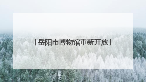 岳阳市博物馆重新开放
