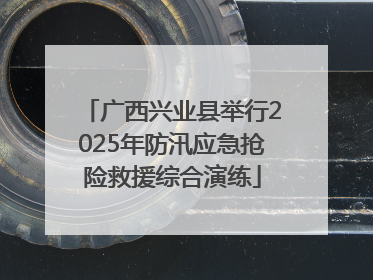广西兴业县举行2025年防汛应急抢险救援综合演练