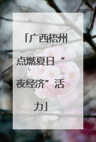 广西梧州点燃夏日“夜经济”活力