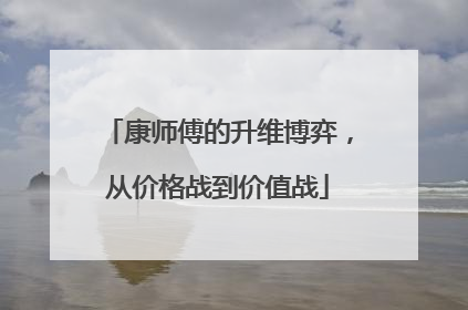 康师傅的升维博弈，从价格战到价值战