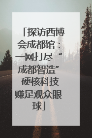探访西博会成都馆：一网打尽“成都智造” 硬核科技赚足观众眼球
