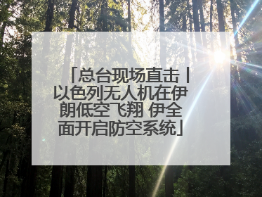 总台现场直击丨以色列无人机在伊朗低空飞翔 伊全面开启防空系统
