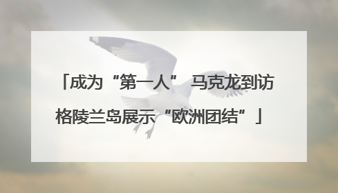 成为“第一人” 马克龙到访格陵兰岛展示“欧洲团结”