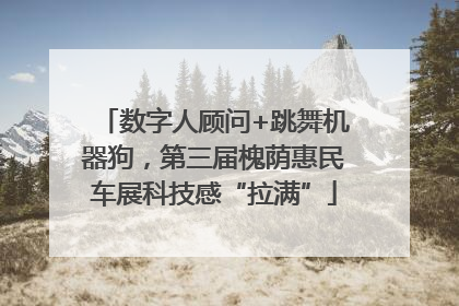 数字人顾问+跳舞机器狗，第三届槐荫惠民车展科技感“拉满”