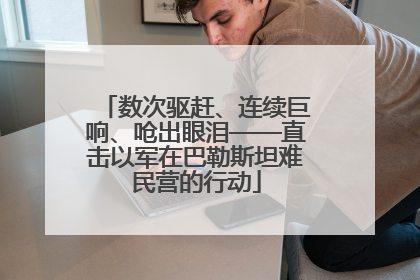 数次驱赶、连续巨响、呛出眼泪——直击以军在巴勒斯坦难民营的行动
