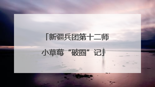 新疆兵团第十二师小草莓“破圈”记
