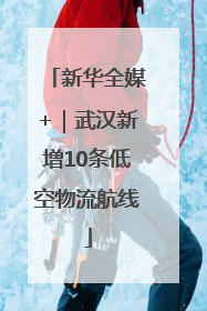 新华全媒+｜武汉新增10条低空物流航线