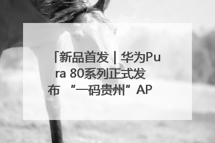 新品首发｜华为Pura 80系列正式发布 “一码贵州”APP抢先开售！