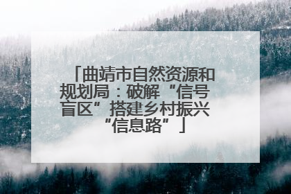 曲靖市自然资源和规划局：破解“信号盲区”搭建乡村振兴“信息路”