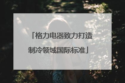 格力电器致力打造制冷领域国际标准