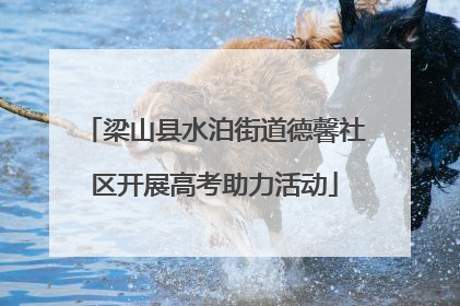 梁山县水泊街道德馨社区开展高考助力活动