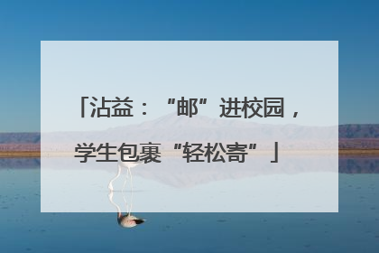 沾益：“邮”进校园，学生包裹“轻松寄”