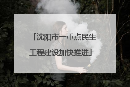 沈阳市一重点民生工程建设加快推进