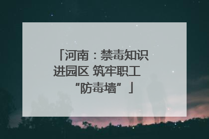 河南：禁毒知识进园区 筑牢职工“防毒墙”