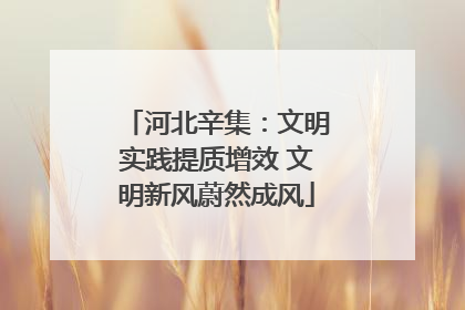 河北辛集：文明实践提质增效 文明新风蔚然成风