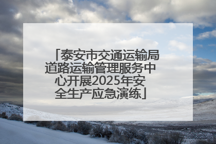 泰安市交通运输局道路运输管理服务中心开展2025年安全生产应急演练