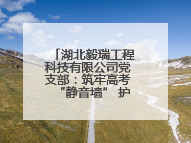 湖北毅瑞工程科技有限公司党支部：筑牢高考“静音墙” 护航学子逐梦路