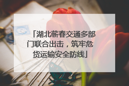 湖北蕲春交通多部门联合出击，筑牢危货运输安全防线