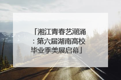 湘江青春艺潮涌：第六届湖南高校毕业季美展启幕