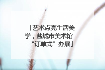 艺术点亮生活美学，盐城市美术馆“订单式”办展