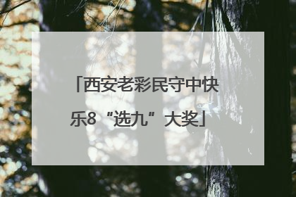 西安老彩民守中快乐8“选九”大奖