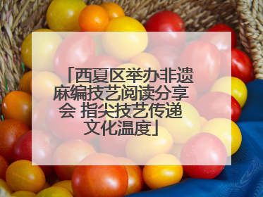 西夏区举办非遗麻编技艺阅读分享会 指尖技艺传递文化温度
