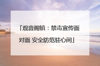 观音阁镇：禁毒宣传面对面 安全防范驻心间