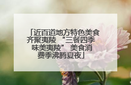 近百道地方特色美食齐聚夷陵 “三餐四季 味美夷陵” 美食消费季沸腾夏夜
