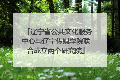 辽宁省公共文化服务中心与辽宁传媒学院联合成立两个研究院