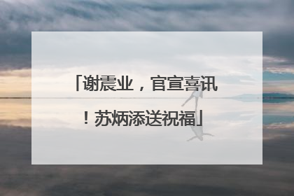 谢震业，官宣喜讯！苏炳添送祝福