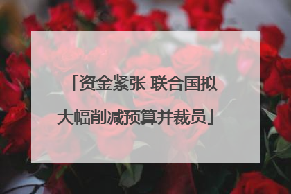 资金紧张 联合国拟大幅削减预算并裁员