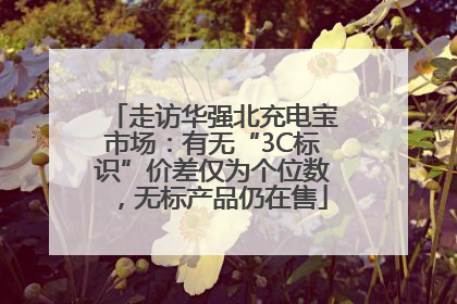 走访华强北充电宝市场：有无“3C标识”价差仅为个位数，无标产品仍在售