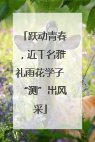 跃动青春，近千名雅礼雨花学子“测”出风采