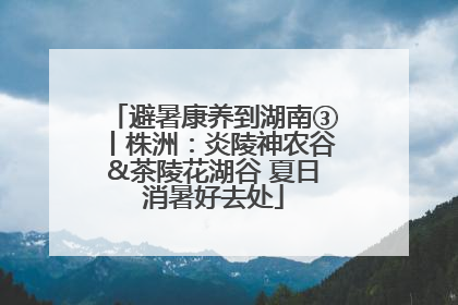 避暑康养到湖南③丨株洲：炎陵神农谷&茶陵花湖谷 夏日消暑好去处