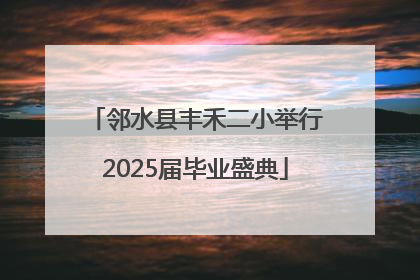 邻水县丰禾二小举行2025届毕业盛典