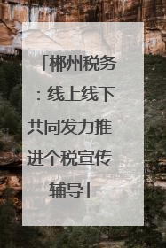 郴州税务：线上线下共同发力推进个税宣传辅导