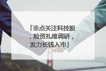 重点关注科技股，险资扎堆调研，发力长钱入市