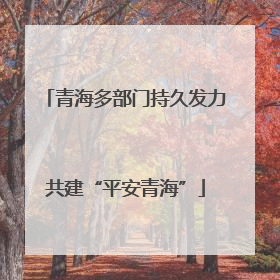 青海多部门持久发力共建“平安青海”