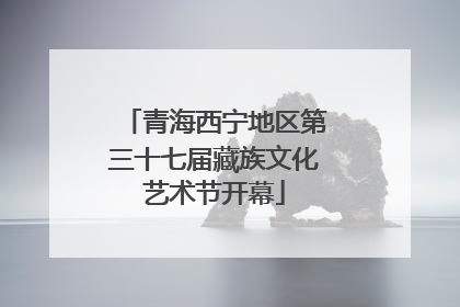 青海西宁地区第三十七届藏族文化艺术节开幕