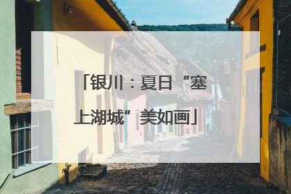 银川：夏日“塞上湖城”美如画